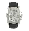 Geneva Platinum Lupah Style Rhinestone Lined Fashion Watch with Silver Face