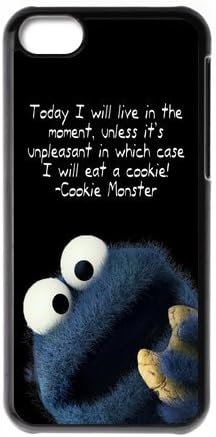 Exquisite Customized Funny Lovely Cookie Monster iPhone 5c Case Cover ,Plastic Shell Hard Back Cases For Fans At CBRL007