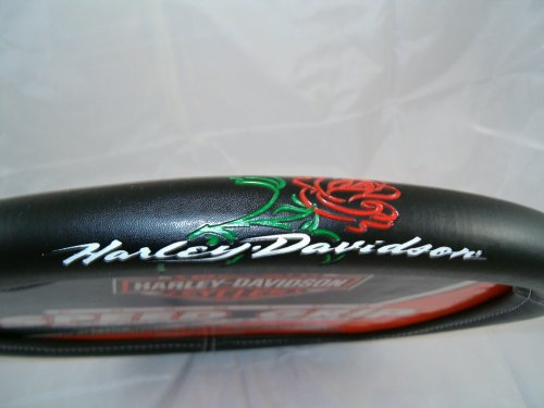 Harley Davidson Auto Rose Steering Wheel Cover