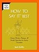 How To Say It Best