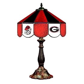 Stained Glass Table Lamp 14 University of Georgia Bulldogs