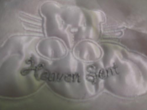 Little Beginnings Angel Teddy Sitting on Cloud Blanket