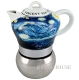 Vev Vigano Van Gogh Starry Night Espresso Maker - 4 cup size