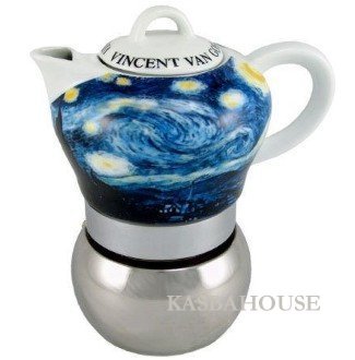 Vev Vigano 0167 Arte Van Gogh 4-cup Coffee Pot