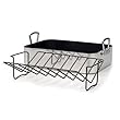 Aluminum Professional Nonstick Roasting Pan w/ Rack