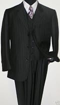 Classic 3 Button 3 Button Pinstripe Suit Vested 3 Piece Suit available in 8 colors of BLACK STRIPE, NAVY BLUE STRIPE, CHARCOAL GRAY STRIPE, BROWN STRIPE, LIGHT GRAY STRIPE, TAN STRIPE, OLIVE GREEN STRIPE, SOLID BLACK, SOLID NAVY BLUE, SOLID CHARCOAL GRAY, SOLID OLIVE GREEN, SOLID BROWN, SOLID TAN, SOLID CARMEL . PLEASE CLICK ON THE COLORS