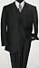 er Version Qulaity Classic Men's 3 Button Black Stripe Suit ** Vested ** 3-Piece 100% Wool Suit