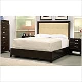 Mureno Bedroom Set with Upholstered Headboard in Espresso Size: Queen