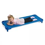 Value Line Toddler Cot - Single Assembled (Ocean Blue) (4.75H x 20.75W x 39D)