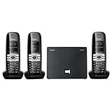 Gigaset - C610 IP Trio - Téléphone VoiP sans fil avec Eco DECT - 2 combinés supplémentaires - Noir