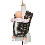 tacmamy(タックマミー) 抱っこ紐 蒸れない綿麻・人気のドット柄(レース付) 全6色(M, ブラウン)