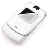 Electronics : Silicon case/cover/skin for Motorola V3/V3i - White