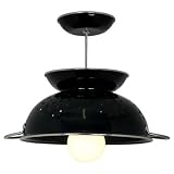 Black Colander Hanging Lamp