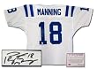 Peyton Manning Indianapolis Colts NFL Hand Signed Authentic Style Away White Football Jersey