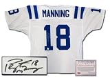 Peyton Manning Indianapolis Colts NFL Hand Signed Authentic Style Away White Football Jersey