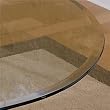 Powell 45-Inch Round Glass Table Top 8mm with 1-Inch Bevel Edge