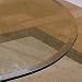Powell 45-Inch Round Glass Table Top 8mm with 1-Inch Bevel Edge