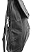 Black Lambskin Leather Backpack Purse Shoulder Bag
