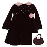 GOOD LAD Boutique Kids Pink BLACK Holiday Christmas Dress Girl 4-6X