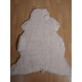 Schaffell Lammfell Fell Kurzhaar weiss 120-130cm