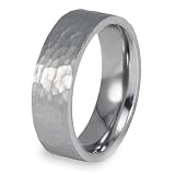 Men's Hammered Stainless Steel Band