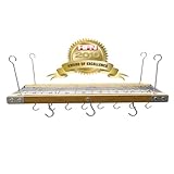 Range Kleen 26-Inch by 13-Inch Rectangle Bamboo Pot Rack