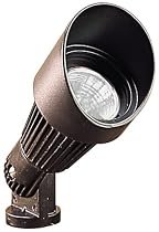 Black Hooded Low Voltage Landscape Spot Light
