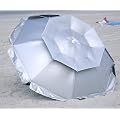 6 ft Solar Guard Dual Canopy Beach Umbrella - UPF 150+ Wind / Water Resist