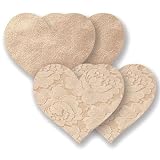 Nippies Black Heart Waterproof Self Adhesive Fabric Nipple Cover Pasties