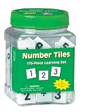 Eureka Tub Of Number Tiles, 175 Tiles in 3 3/4