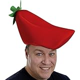 Plush Chili Pepper Hat Party Accessory (1 count) (1/Pkg)