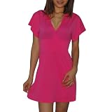 Body Glove Ladies Elegant Beach & Surf Summer V-Neck Dress - Small