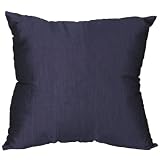 Review AsiaEXP  / Handmade Lustrous Navy Silk Cushion Cover/Pillow Sham With Buttons (Thailand)