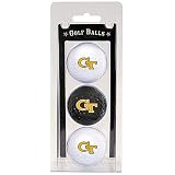 Georgia Tech Yellow Jackets Pack of 3 Golf Balls from Team Golf