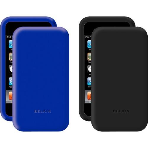 Belkin 2-Pack Silicone Sleeve Case for iPod touch 2G (Black Blue)
