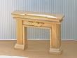 Dollhouse Miniature Light Wood Fireplace Front
