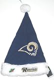 St. Louis Rams NFL Navy & White Faux Fur Santa Hat