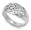 Sterling Silver Plain Rings - Sizes: 7-13
