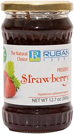 RUBAN All Natural Strawberry Preserves (12.7 oz., Glass Jar)