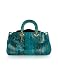 Ghibli Turquoise Python Satchel Bag