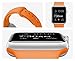 Apple Watch Band - FanTEK Soft Silicone Sport Style Replacement iWatch Strap for Apple Wrist Watch 38mm Models S/M Size (Orange)