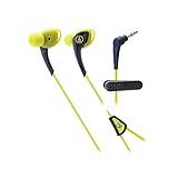 Audio-Technica ATH-SPORT2NY SonicSport In-Ear Headphones, Navy/Yellow