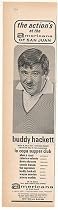 1966 Buddy Hackett Americana Hotel San Juan Print Ad