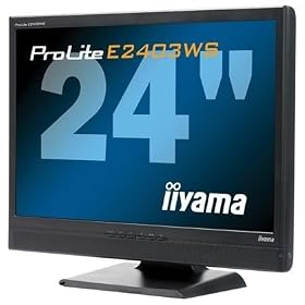 24" TFT Iiyama ProLite E2403WS 2ms Wide