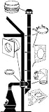 Airjet Inc 6'Through Wall Chim Kit 6Sotk Chimney Kits