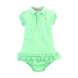ラルフローレン ワンピース ブルマ付き 半袖 ベビー ドレス ロンパース 子供服 女の子 24M,ライムグリーン [並行輸入品]