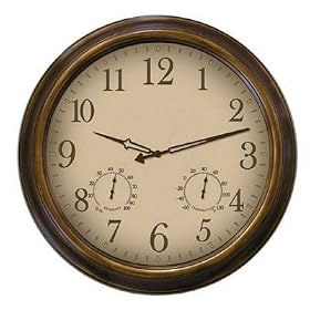 Brass Indoor/Outdoor Clock