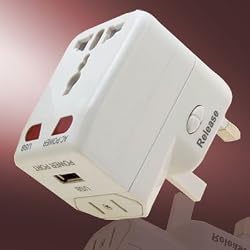 All-in-1 International Travel Wall Adapter USB Charger (2 Packs)