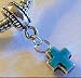 Sterling Silver Tiny Turquoise Cross Bead fits Pandora
