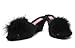 Dunlop Marilyn Black Womens Wedge Slipper Mules